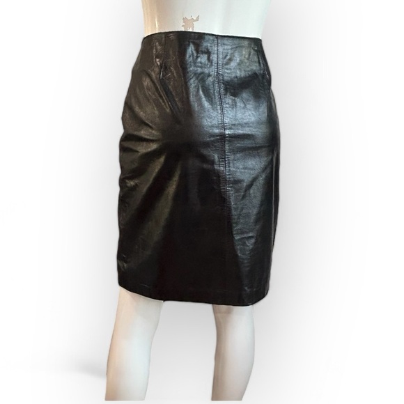 Rudsak Smooth Leather French Waist Leather skirt - Picture 3 of 14
